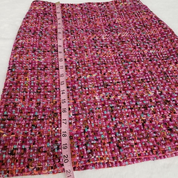 Carlisle Collection Pink Tweed Darya Pencil Skirt 4 $368 - Picture 8 of 8